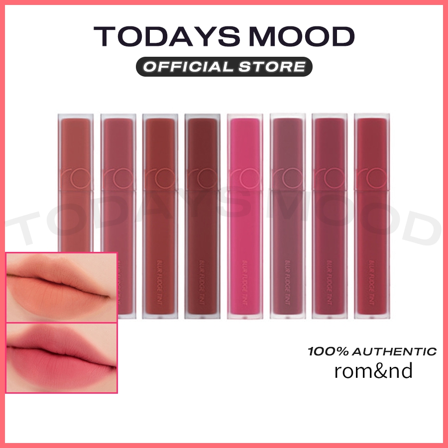 [rom&nd] BLUR FUDGE TINT (15 Colours) | romand Lip Tint Chic Matte Finish romnd