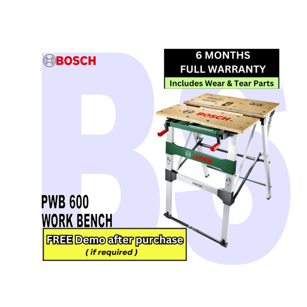 BOSCH Work Bench PWB 600 | Transportable Workspace | Foldable Portable Work Table