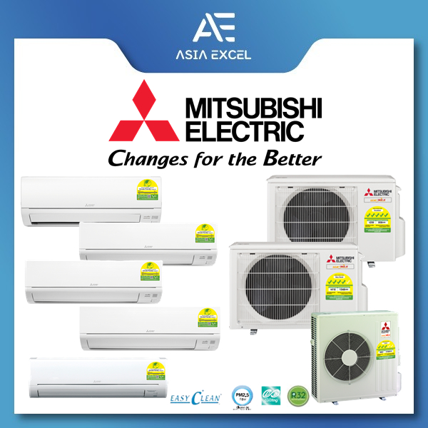 MITSUBISHI ELECTRIC STARMEX 9K / 12K / 15K / 18K / 24K BTU SINGLE SPLIT SYSTEM 1 AIR CON