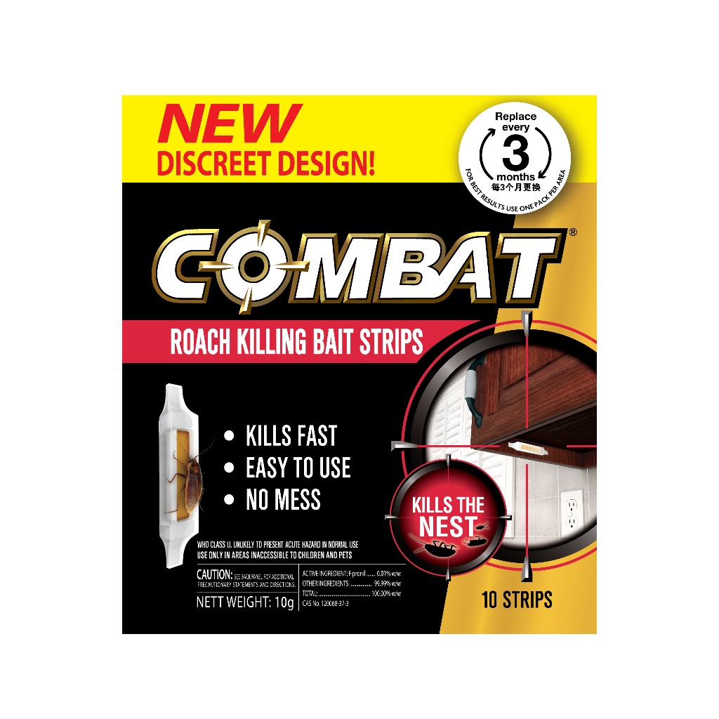 Combat Roach Killing Bait Strips (10 strips)