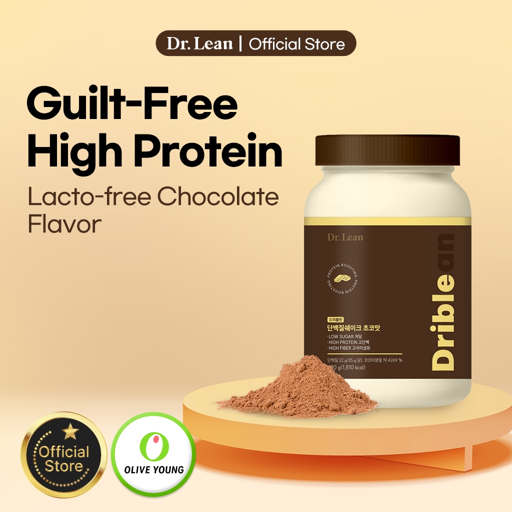 Dr.Lean Driblean Protein Shake Chocolate Flavor (22g of protein, total of 490g) protein powder / whey protein / meal replacement / protein drink / whey protein isolate