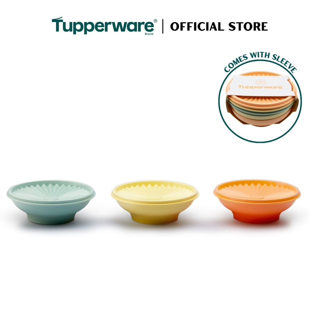 Tupperware Heritage 3-Bowl Salad Set (3x400ml) TP0018