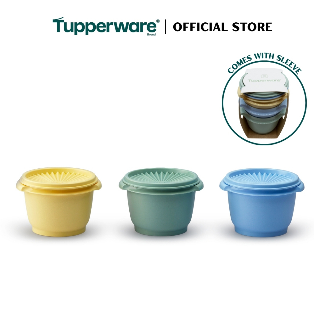 Tupperware Heritage Small 3pcs Bowl Set (3x600ml) TP0017