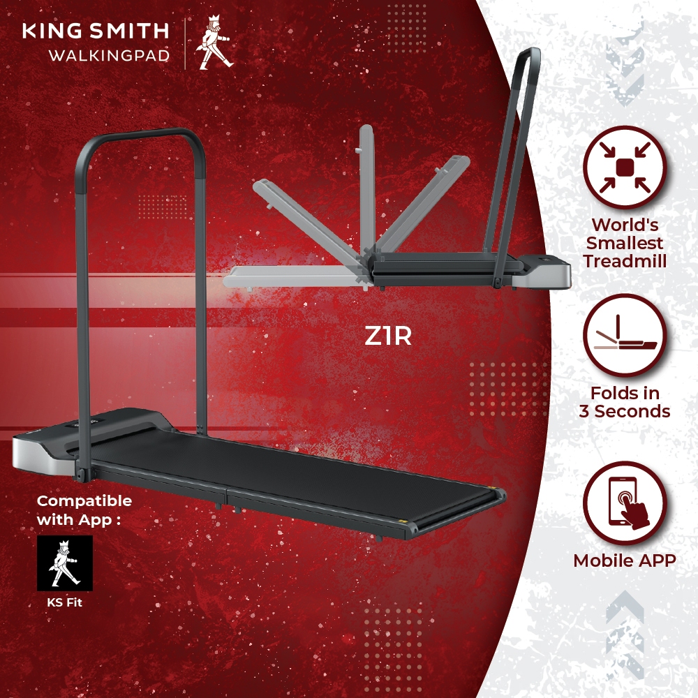 Kingsmith Z1 Z1R WalkingPad Treadmill ★ 1 - 6km/h ★ Jogging ★ Running ★ Mobile APP ★ Easy to keep