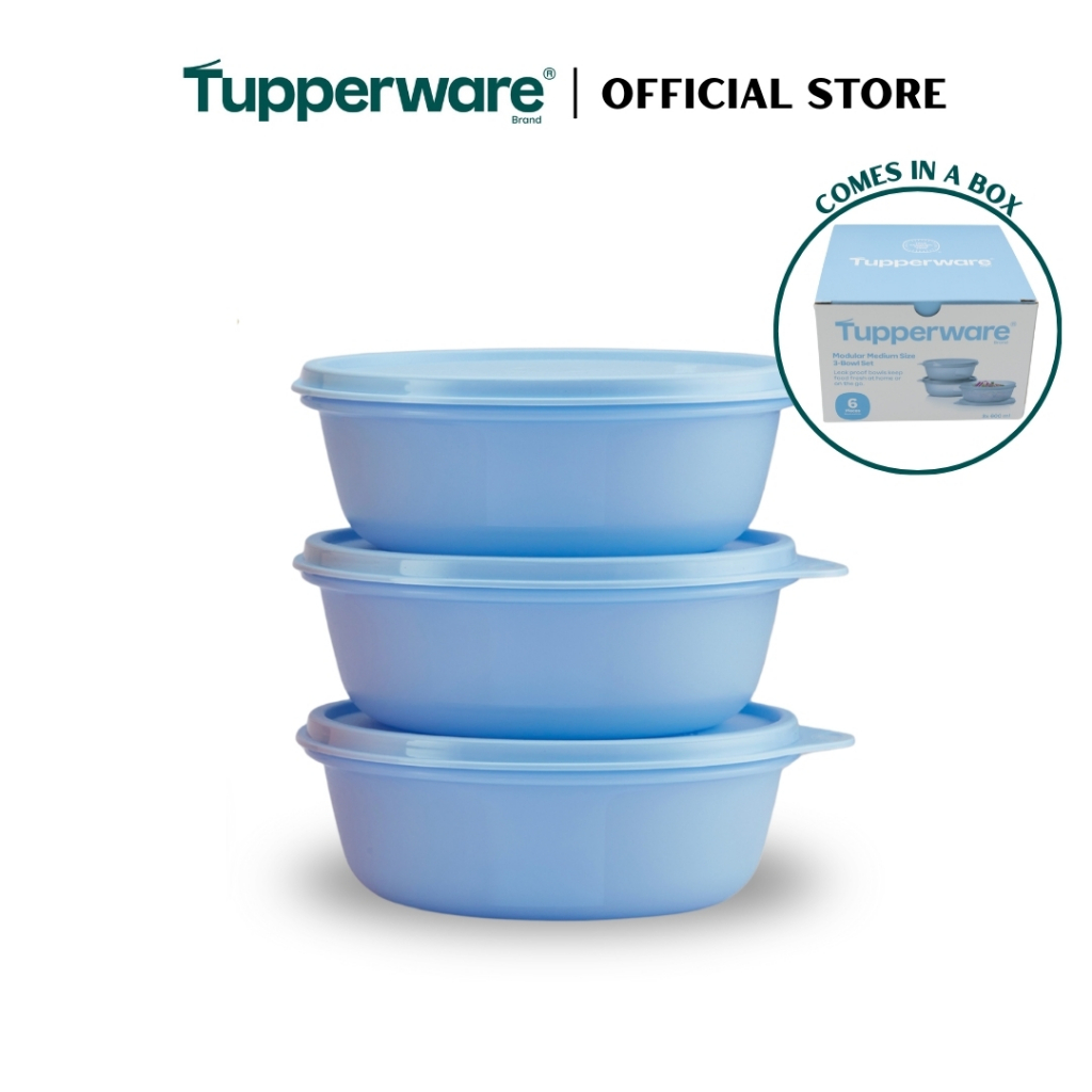 Tupperware Modular Medium Size 3cs Bowl Set (3x600ml) TP0004