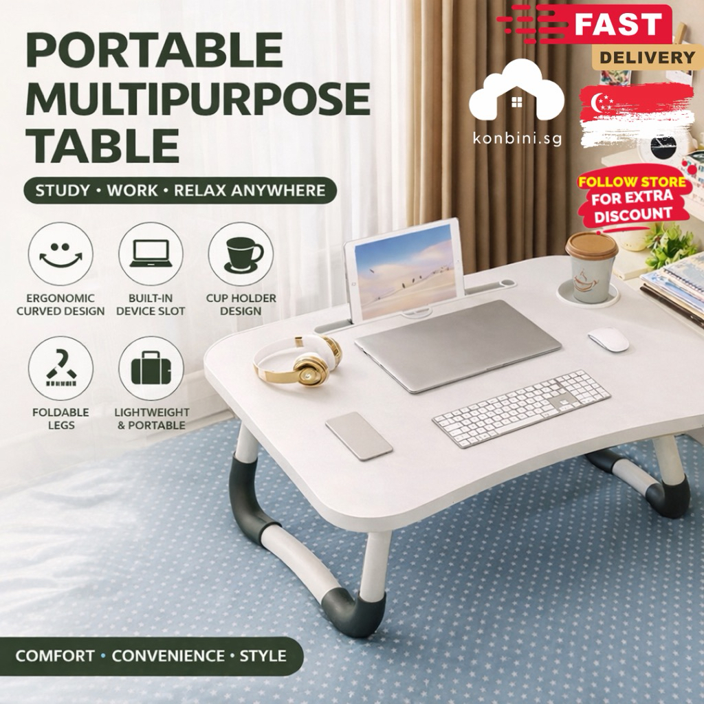 [SG] Multi-purpose Foldable Laptop Table Lazy Table Bed Table Praying Table