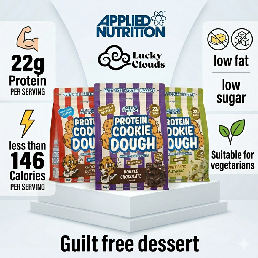 Applied Nutrition - Protein Cookie Dough (1kg)| HIGH PROTEIN DESSERT| 22g Protein | 146 Calories