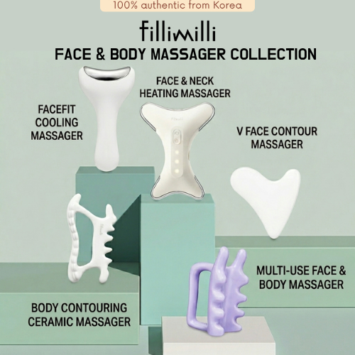 [ Fillimilli ] Face & Body Massager Collection | Cooling / V Face / Face & Body / Heating / Ceramic Body Gua Sha | K-Beauty from Korea
