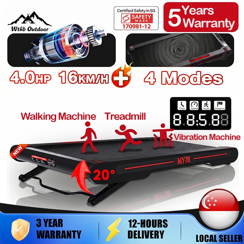WTHB P2 Treadmill Shock Ultra-thin Multi-functional Foldable Vibration Incline With Handle Home Exercise Equipment