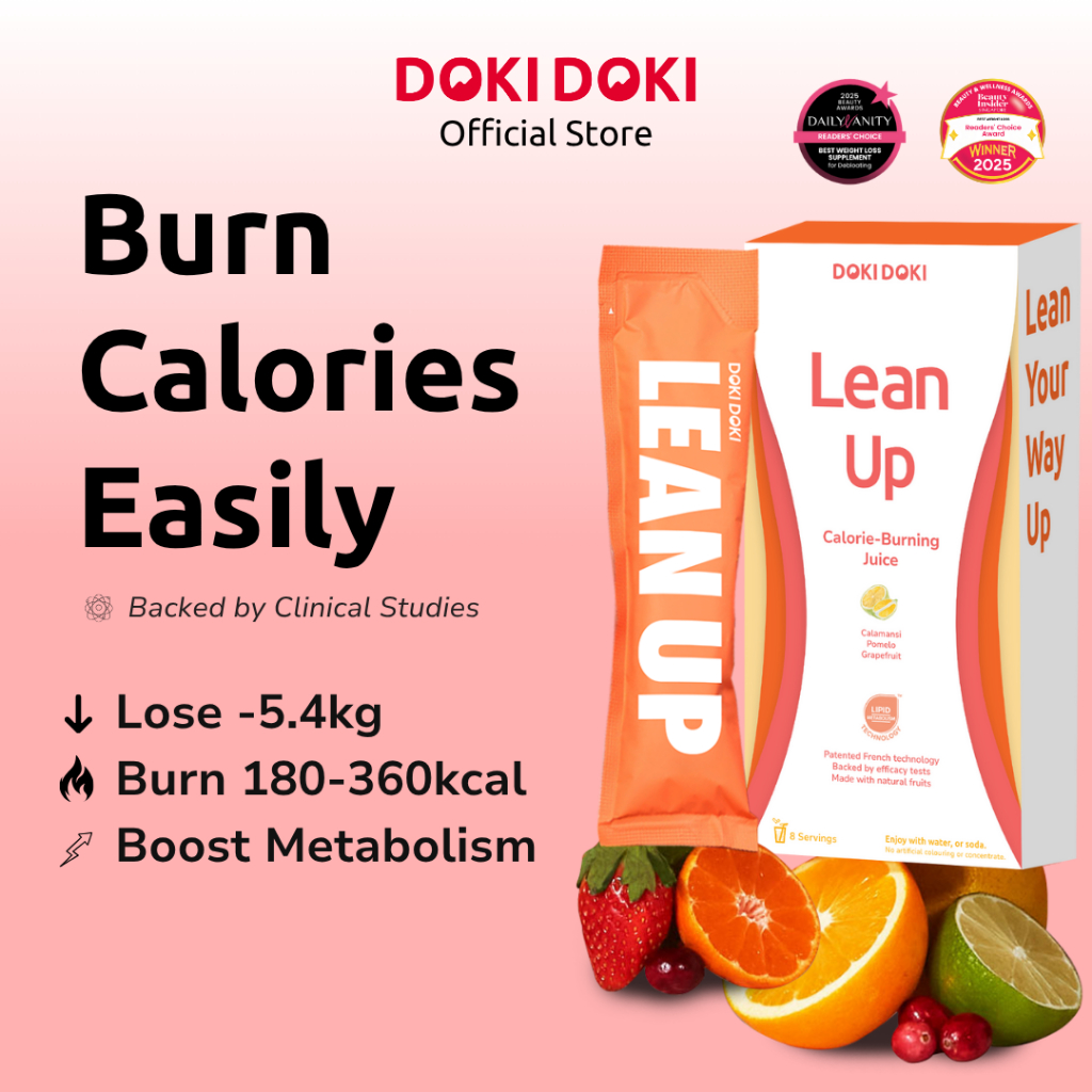 [1 Box/8 Servings] Lean Up Calorie Burning Juice - Boost Metabolism, Slimming, Detox & Weight Management
