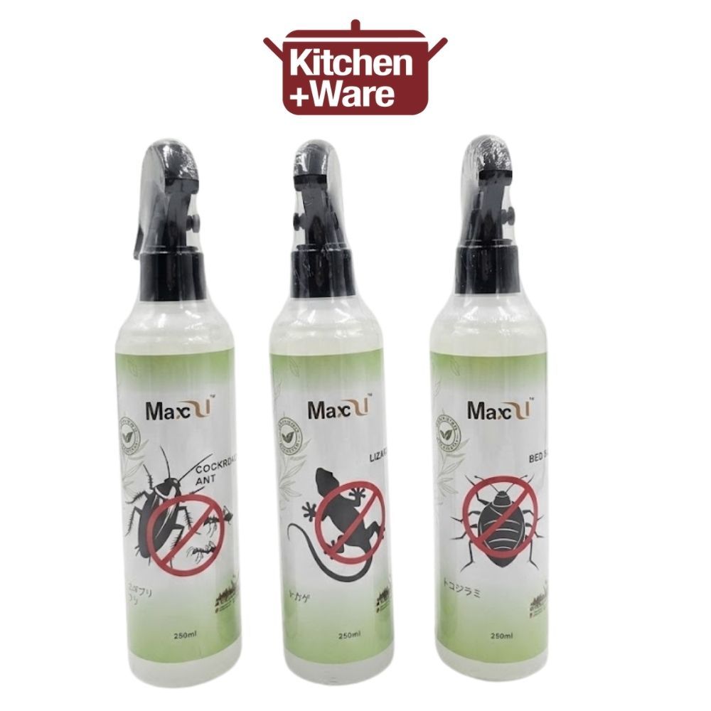 MaxcU Natural Pest Repellent Spray (250ml) – Cockroach & Ant / Lizard / Bed Bug