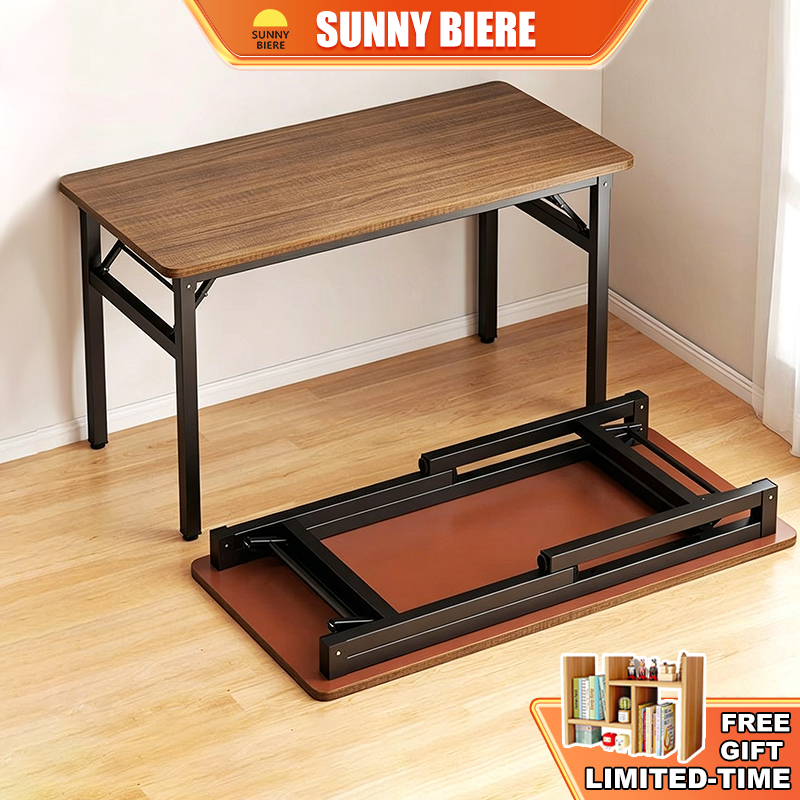 SNB Foldable Table Folding Computer Table Dining Table Study Tables Long Desk Training Table Office DeskFreeinstallation