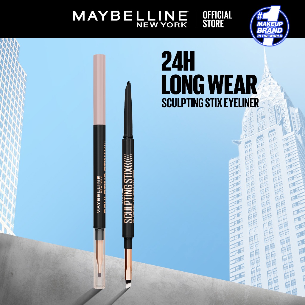 Maybelline Sculpting Stix Eyeliner 2-in-1 Dual Ended Liner Up to 24HR Wear