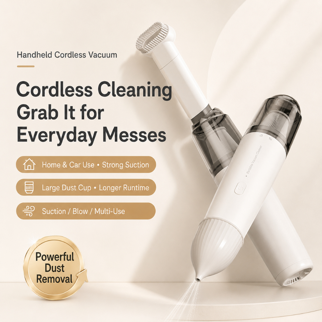 Vacuum Cleaner Mini Handheld Car Vacuum 12000Pa Power Suction Portabe Multifunctional Use