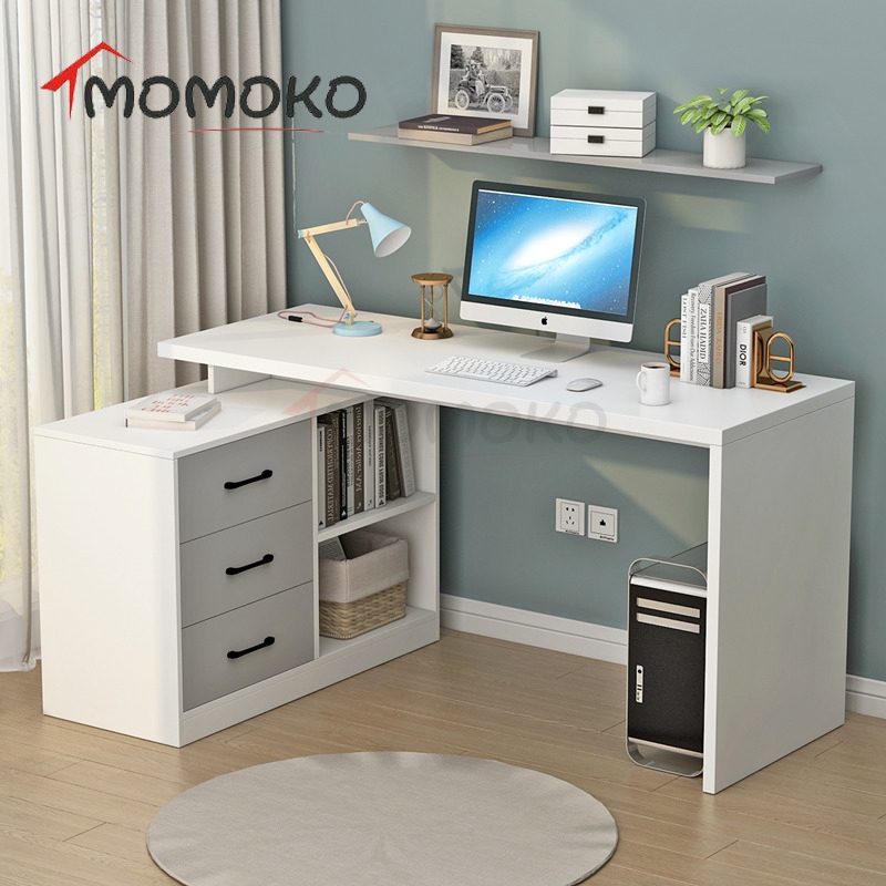 Computer Table With Drawer Meja Komputer Meja Belajar Meja office Multifunction Home Office Writing Study Desk Meja