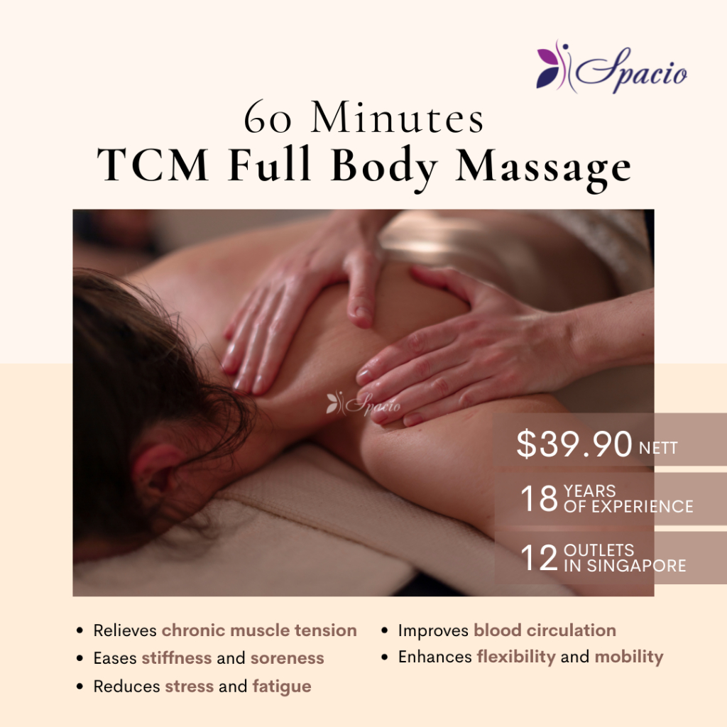 60min TCM Relaxing Full Body Massage Service | Stress Relief & Circulation (Virtual Voucher)