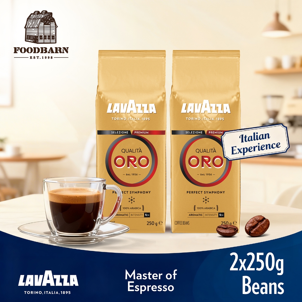 2 packs 250g Lavazza Qualità Oro - Perfect Symphony Coffee Bean