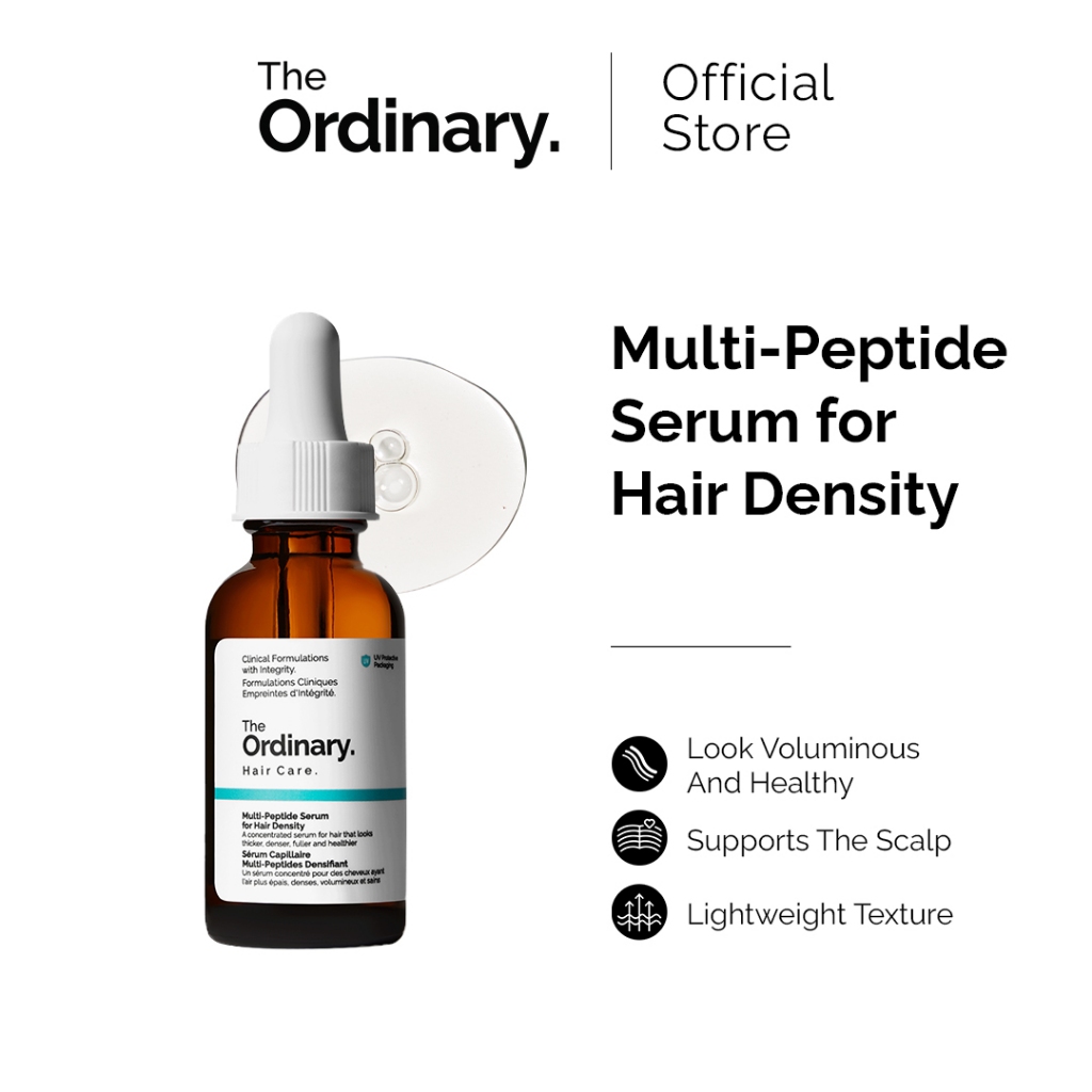 The Ordinary Multi Peptide Serum for Hair Density - 30mL / 60mL | For Thicker, Fuller-Looking Hair