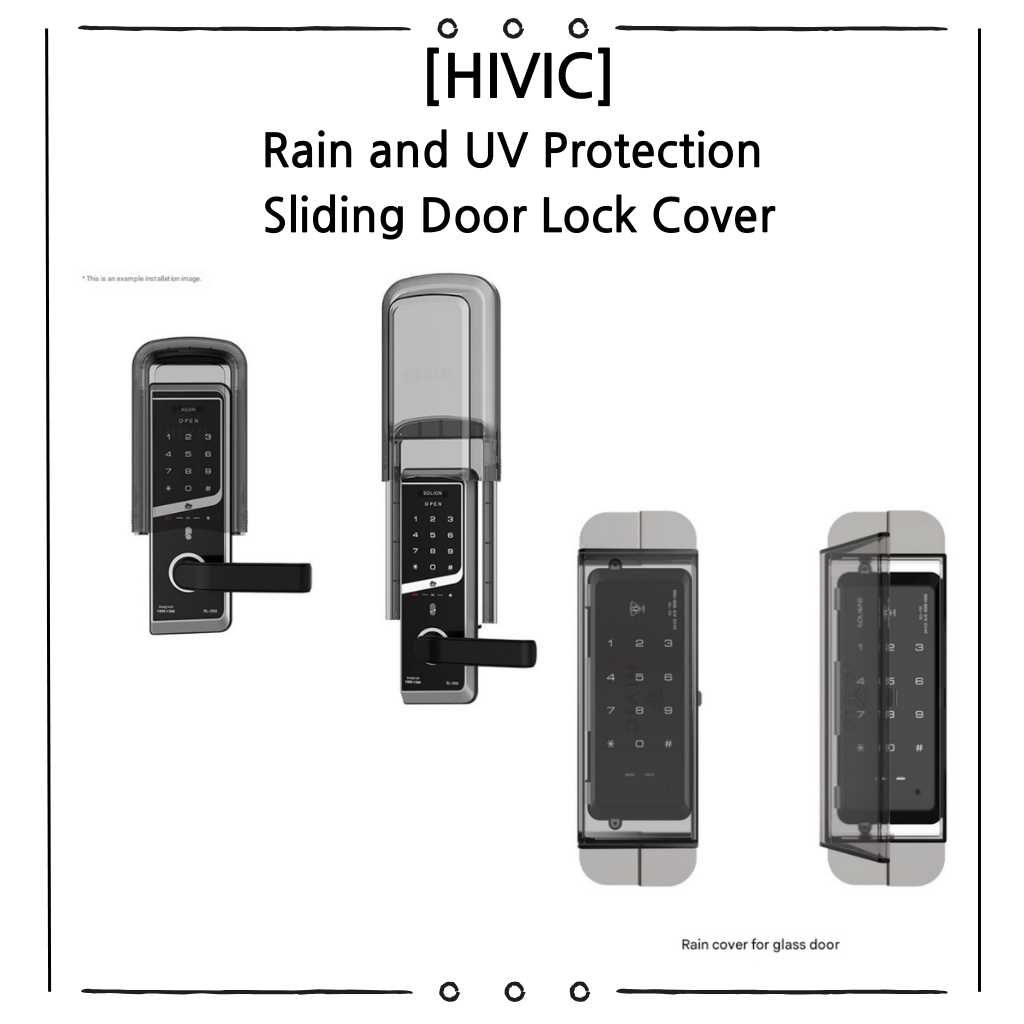 Sliding door lock Rain Cover | Waterproof UV Protection Case | Smart Door Lock Safety Guard for Electronic Door Locks | smart door lock cover | digital door lock UV Protection