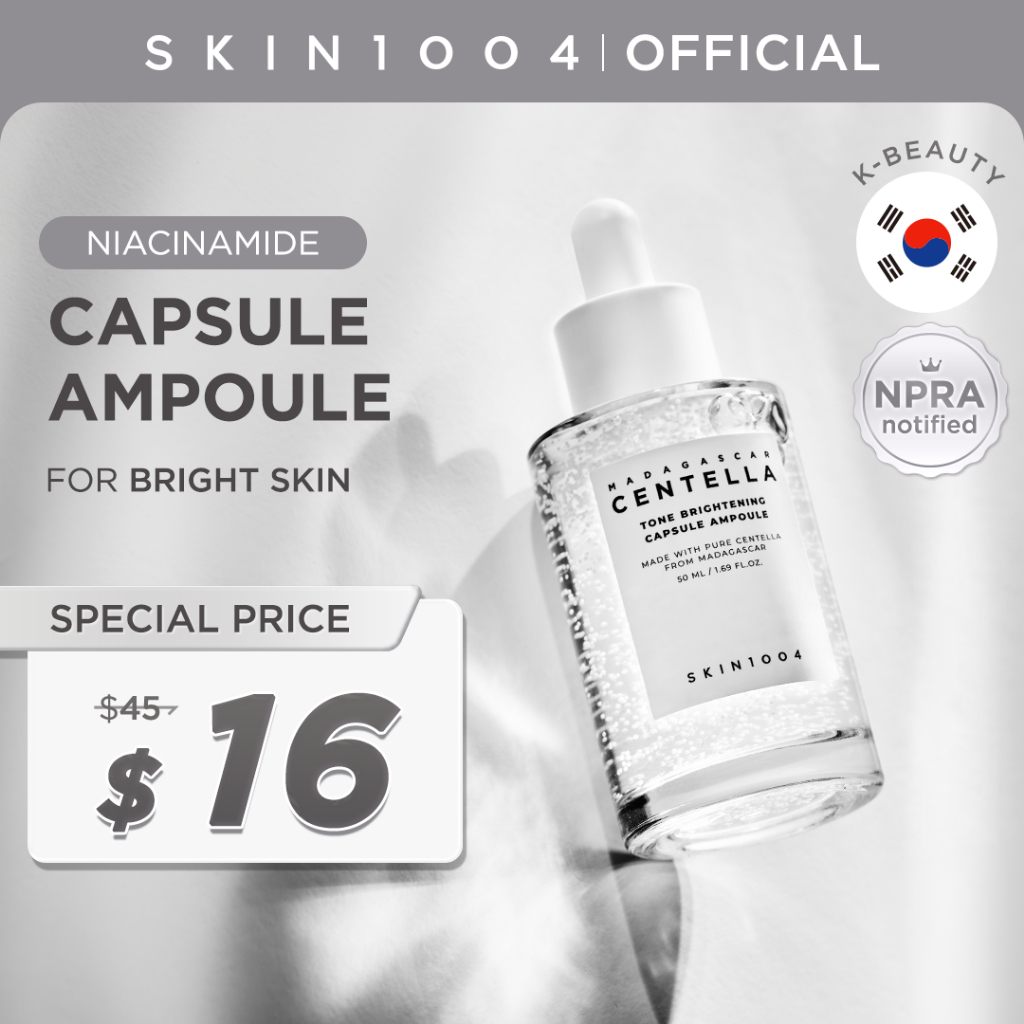 SKIN1004 Madagascar Centella Tone Brightening Capsule Ampoule 50ml (Cruelty-Free)