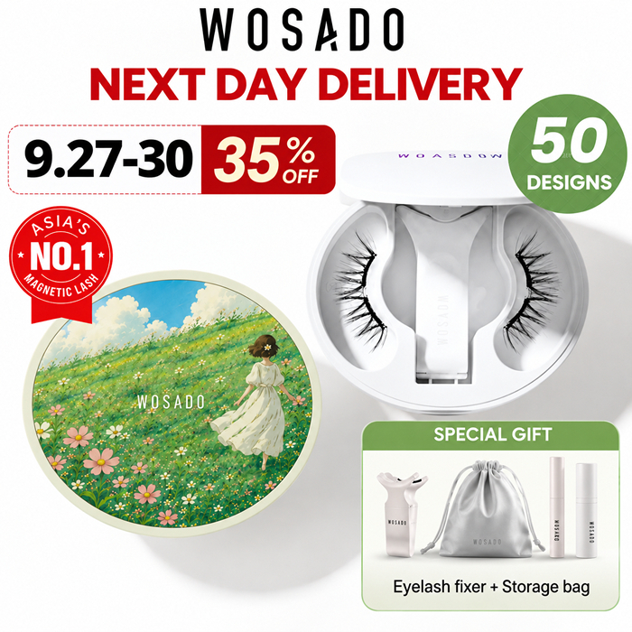 WOSADO【SG】Magnetic False Eyelash Lash  Reusable Glue Free Lash