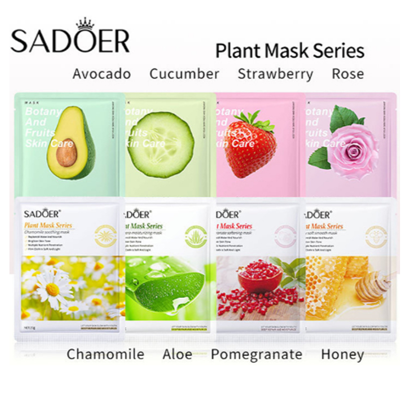 {SG Seller} Sadoer Face Mask I Eye Mask Collagen Nourishing Lip Mask Moisturizing Fruit Lip Mask