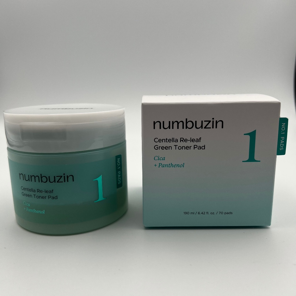 [Tê liệt] NO.1 Centella Re-leaf Green Toner Pad 190ml (70 miếng)
