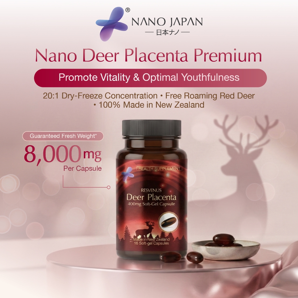 [ !!!] [] [ ] Nano 100% Deer Placenta 8000mg | Rejuvenate Hormone | Anti Aging