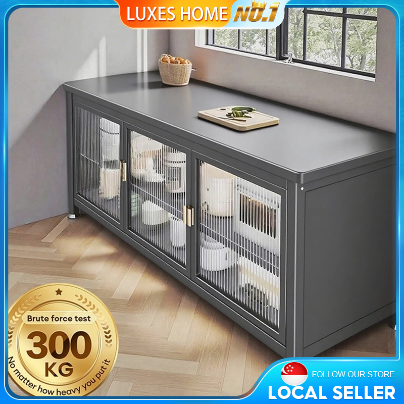 Kitchen cabinet Multi-Functional Cabinet with Door Microwave cabinet Storage Shelves with Door 厨房柜