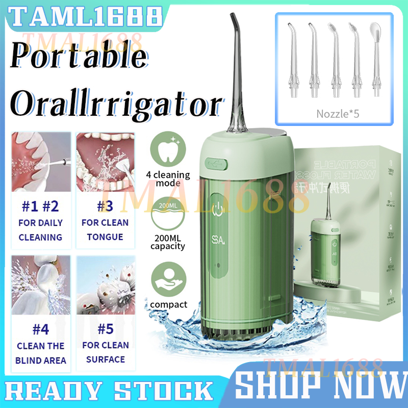[✅SG Ready Stock] Portable Cordless Water Flosser for Teeth - Mini Rechargeable Oral Irrigator with Multiple Modes, IPX7