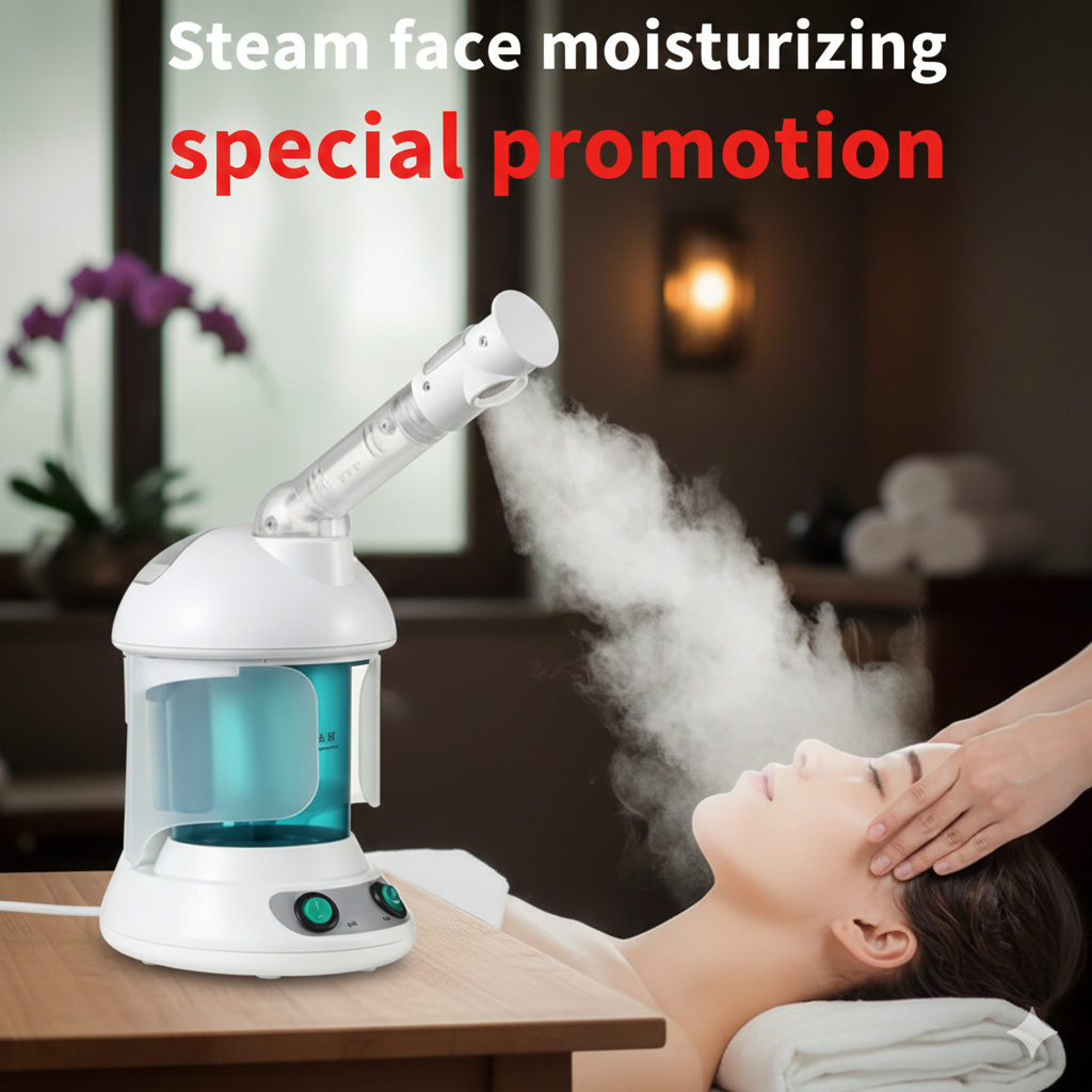 [SG Stock] Professional Facial Steamer 360° Rotatable Nano Mist Ozone Sterilization Aromatherapy Spa