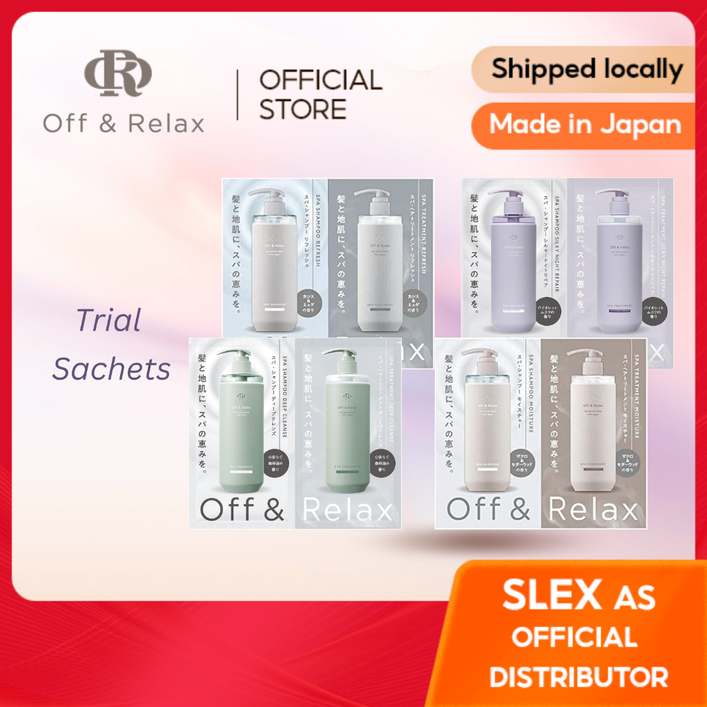 [SG Official] Off & Relax Shampoo & Treatment Trial Set 10ml x2 | Moisture Repair