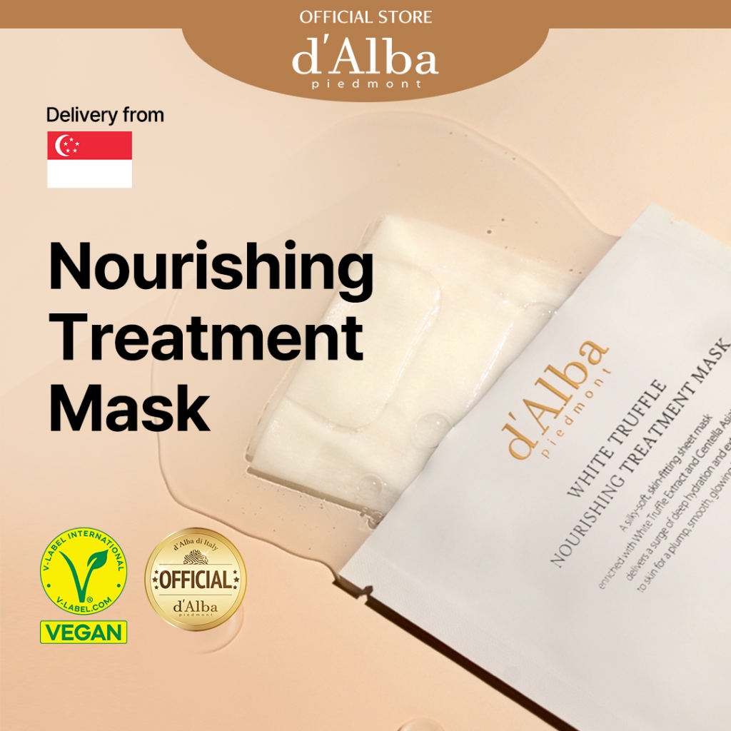 [Official] d'Alba_Store Italian White Truffle Nourishing Treatment Mask 1pc & 5pcs