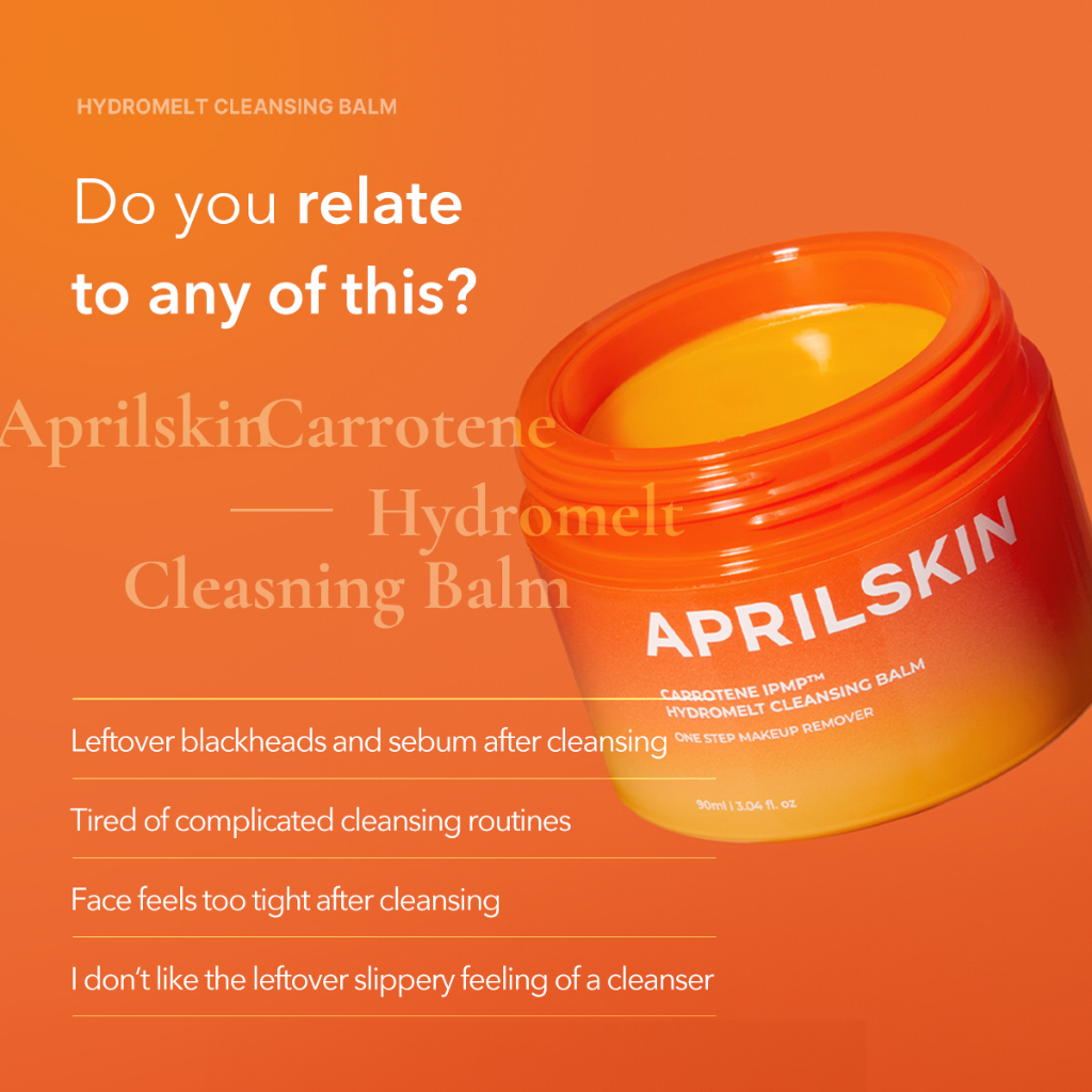 [Aprilskin Official] Carrotene IPMP™ Hydromelt Cleansing Balm Shopee