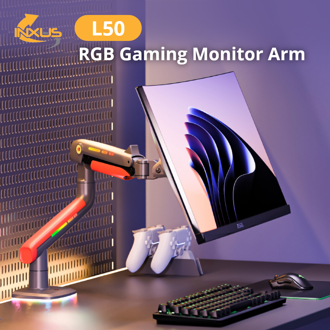 North Bayou L50 RGB Gaming Monitor Arm Bracket / 32
