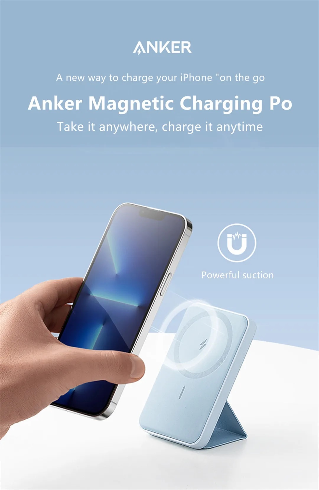 Anker 622 5000Mah Maggo Magnetic Wireless Charging Power Bank Battery