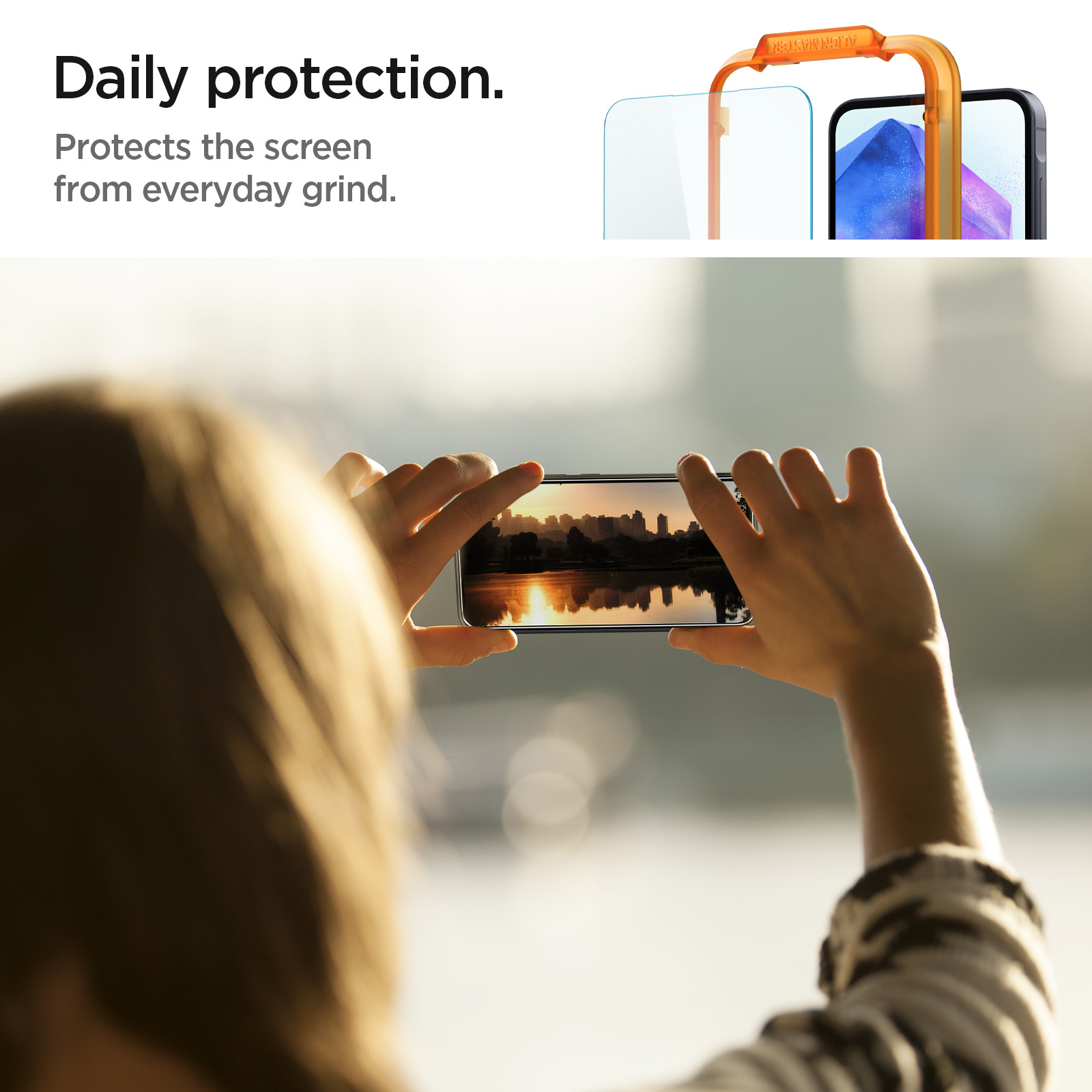 [2 Pack] Galaxy A55 Screen Protector AlignMaster Glas.tR