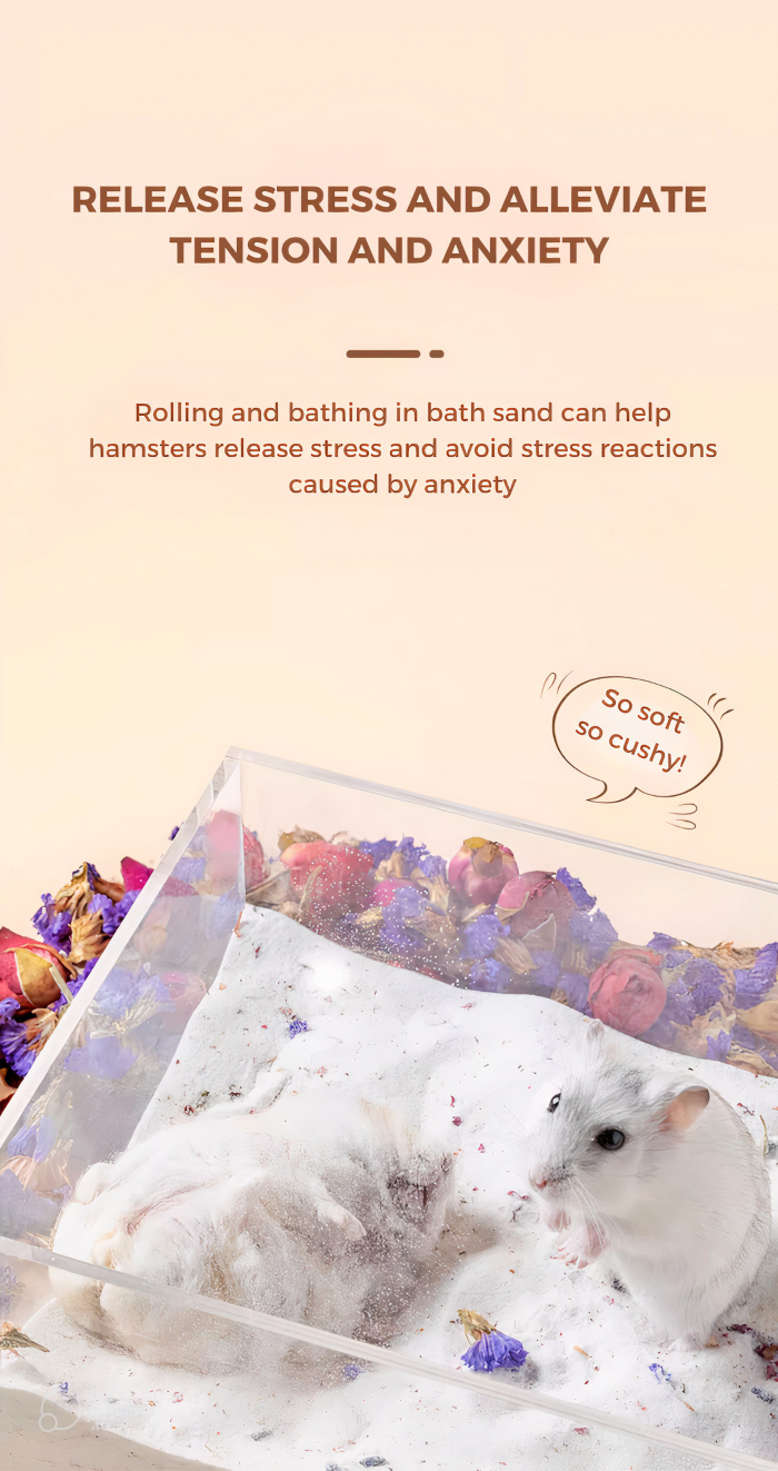 YEE Hamster Bath Sand, Deodorizing Bathing Sand, Summer Clumping Toilet Bathing Sand
