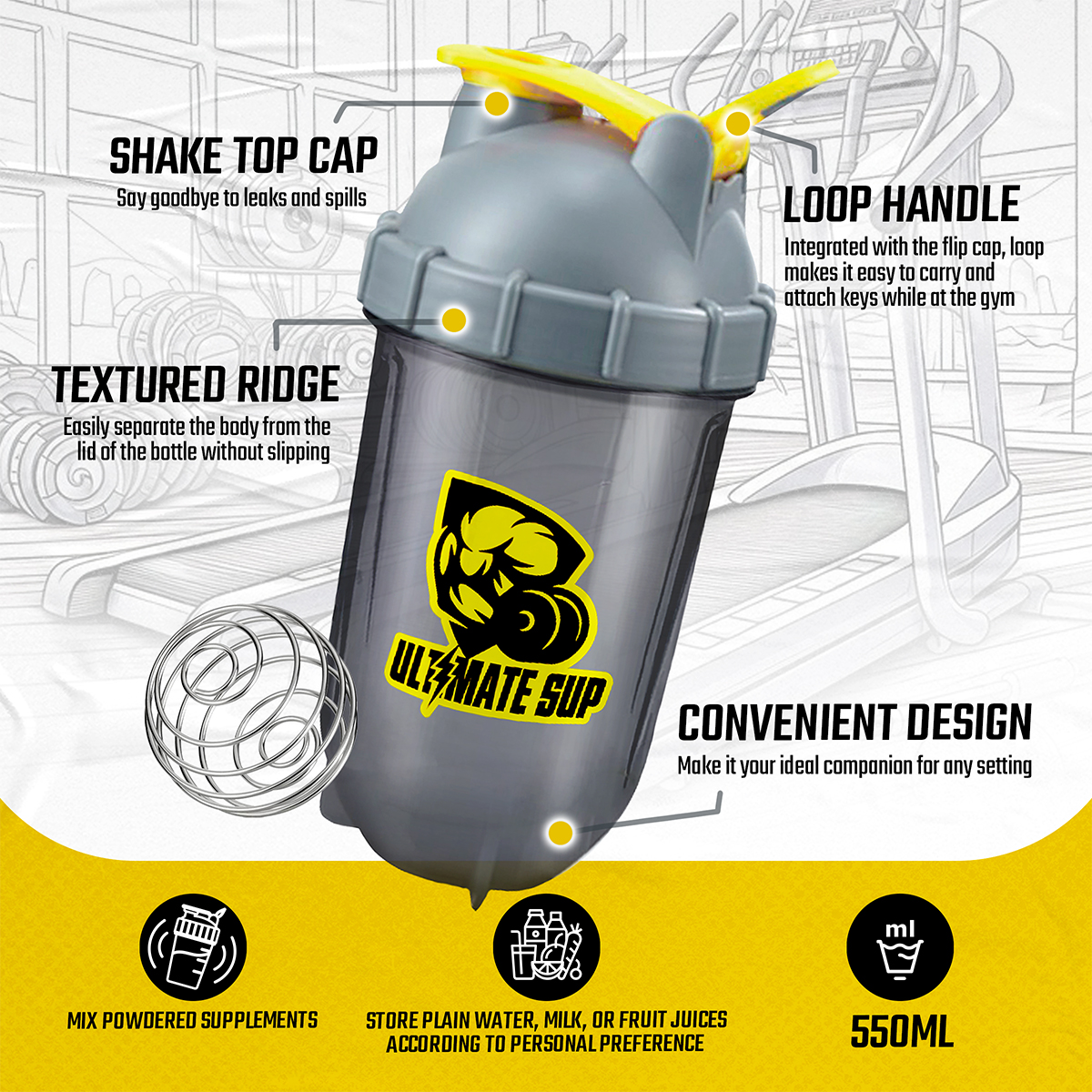Shaker bottle - Convenience