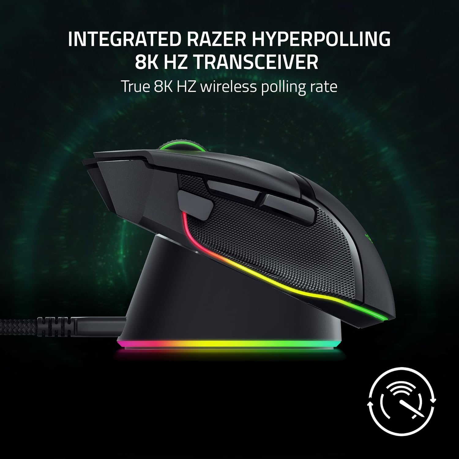 Razer Mouse Dock Pro with Wireless Charging Puck Bundle Chroma RGB