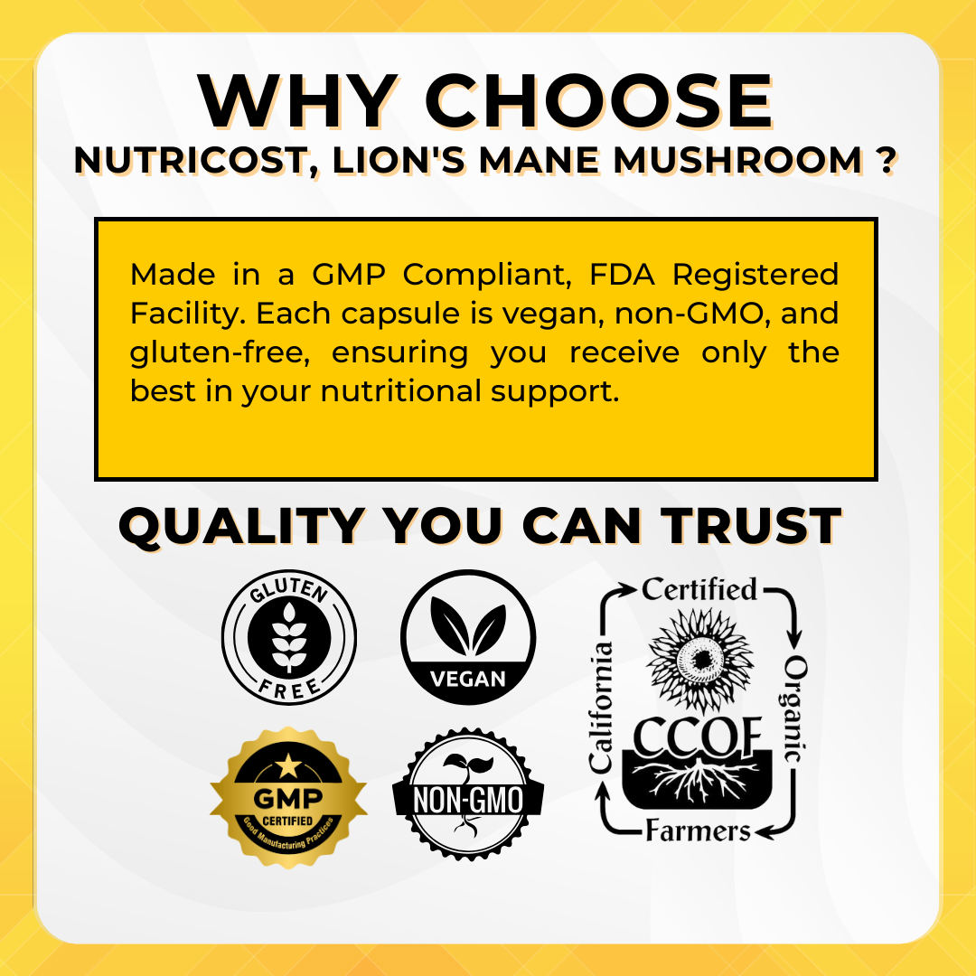 Nutricost Lion Mane - Why choose