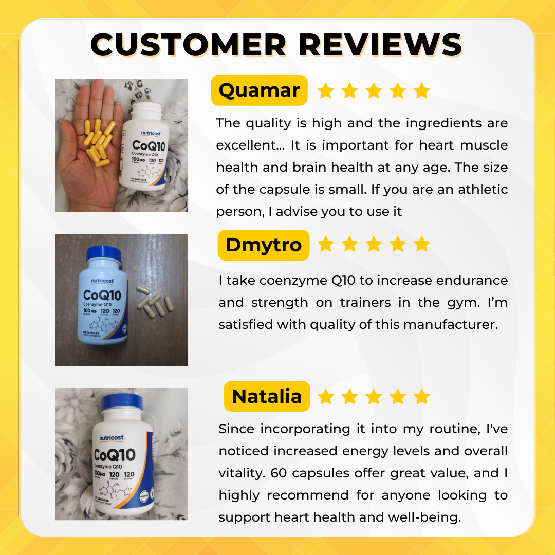 Nutricost CoQ10 - Customer Reviews