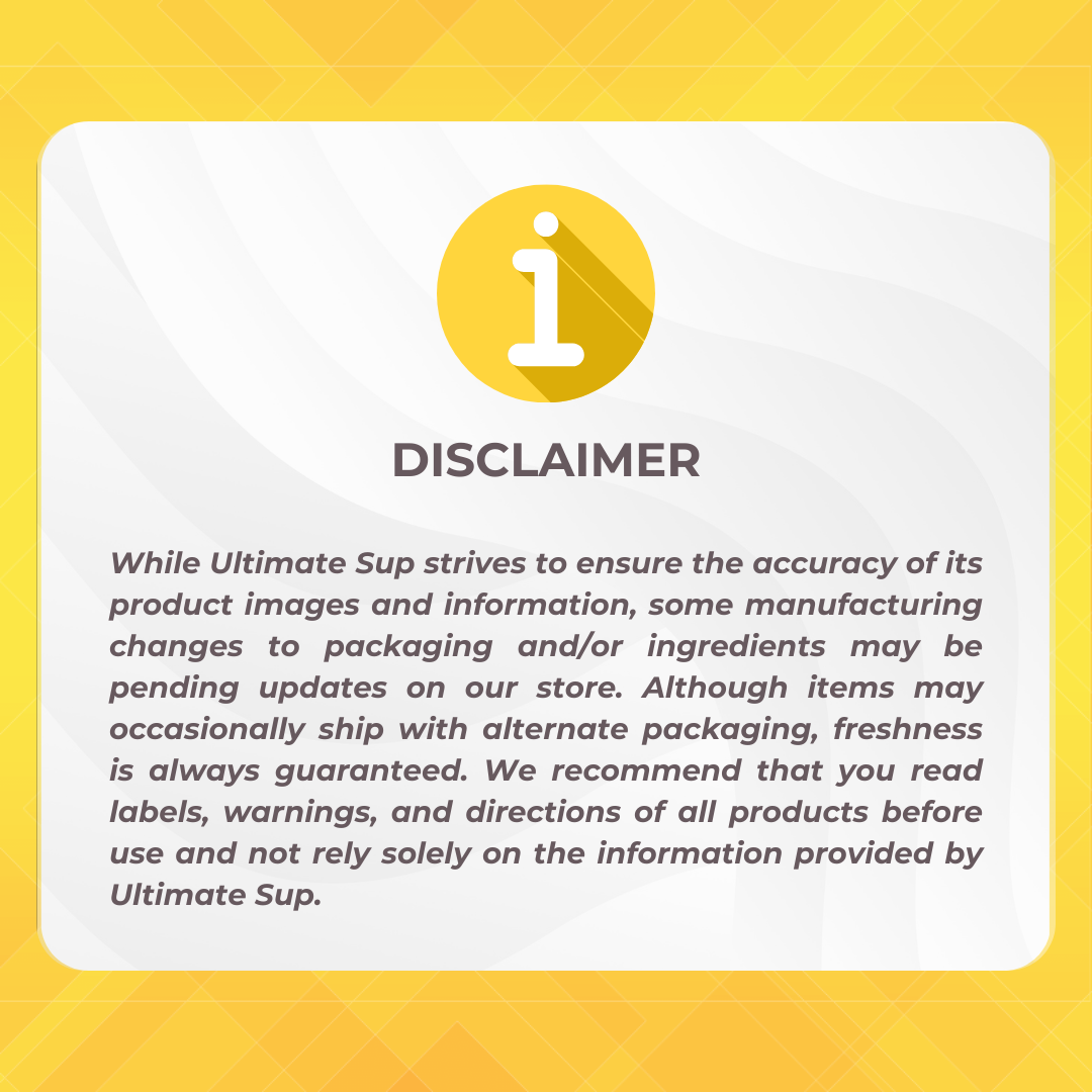 Stackable Powder Container - Disclaimer