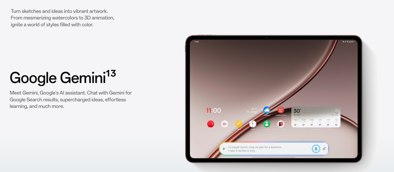 Gadgetoo Oneplus Pad 4(13.2 Inch) 3.4K True Color Display 12Gb+256Gb/512Gb Snapdragon 8 Elite Gen 5