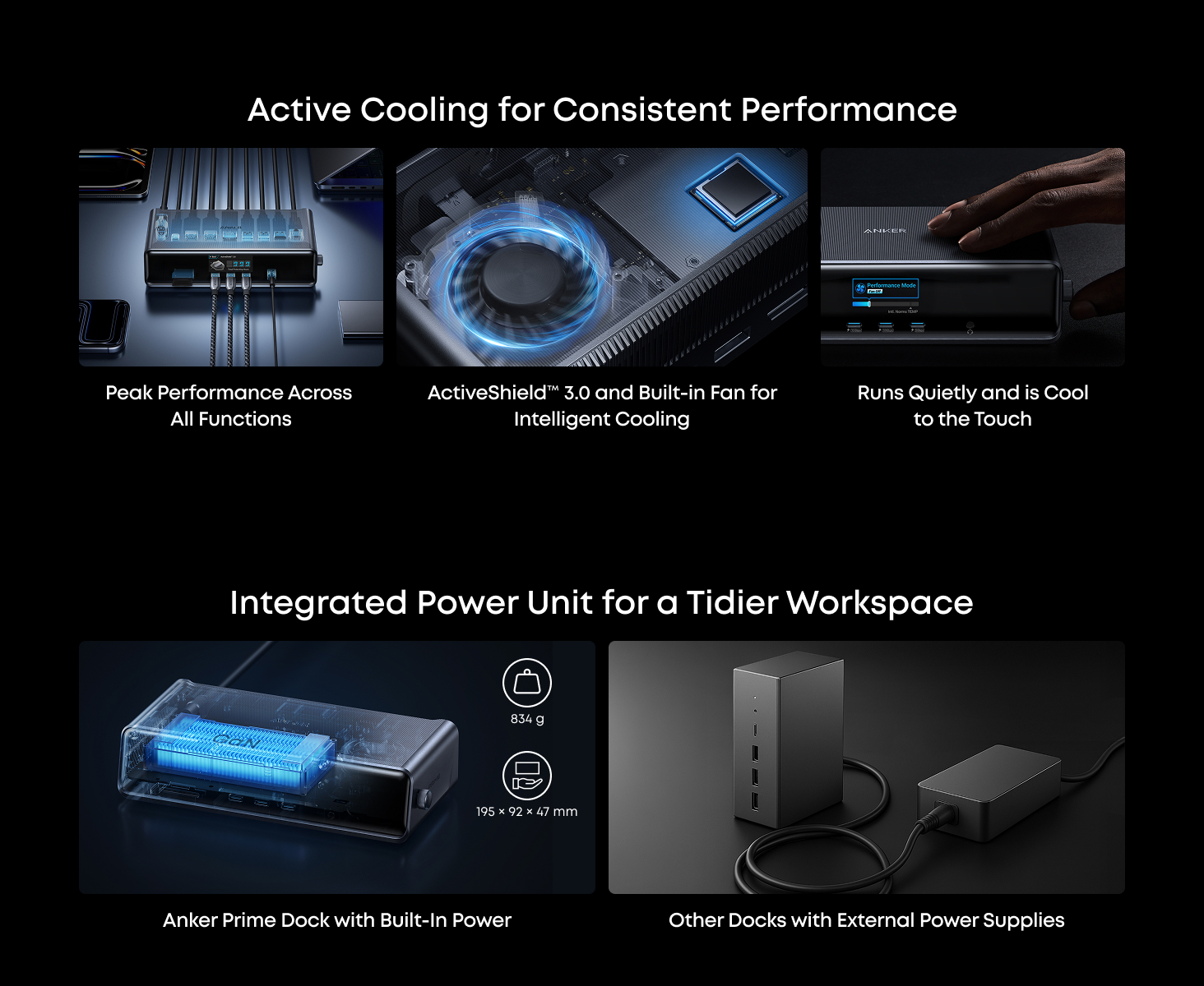 Anker Prime Docking Station (14-in-1 Charger, 8K Triple Display, DisplayLink) with DL7400 A83B3