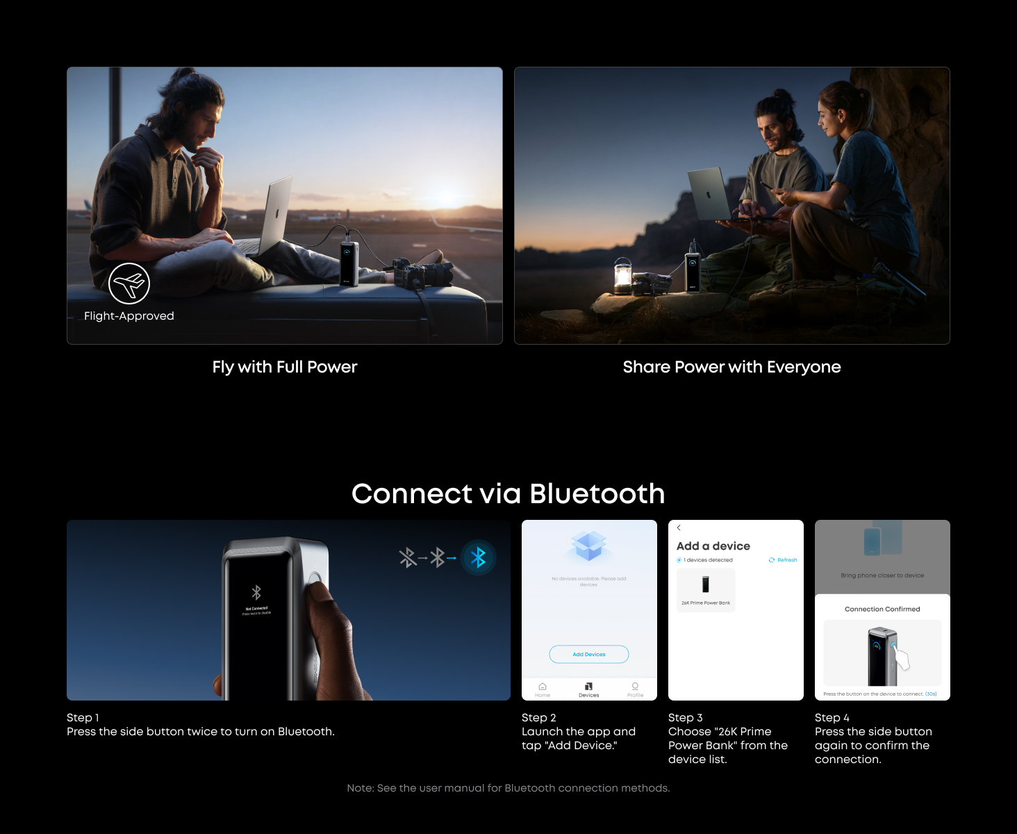 Anker Prime Power Bank 26250mAh 3-Port 300W Laptop Portable Charger A110A