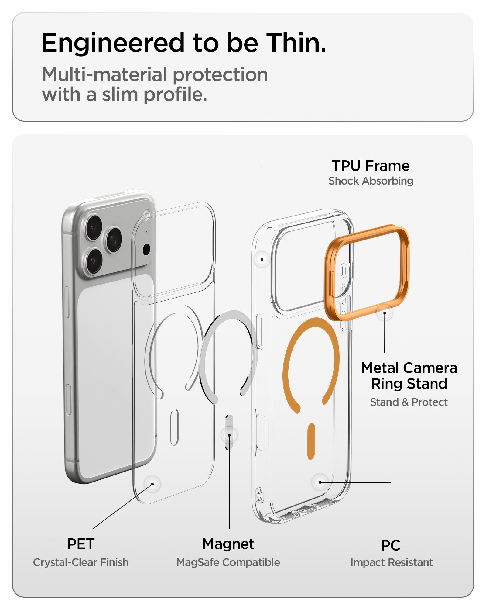 iPhone 18 Pro Max / 17 Pro Max Case 6.9" Ultra Hybrid Optik S MagFit - Spigen Singapore