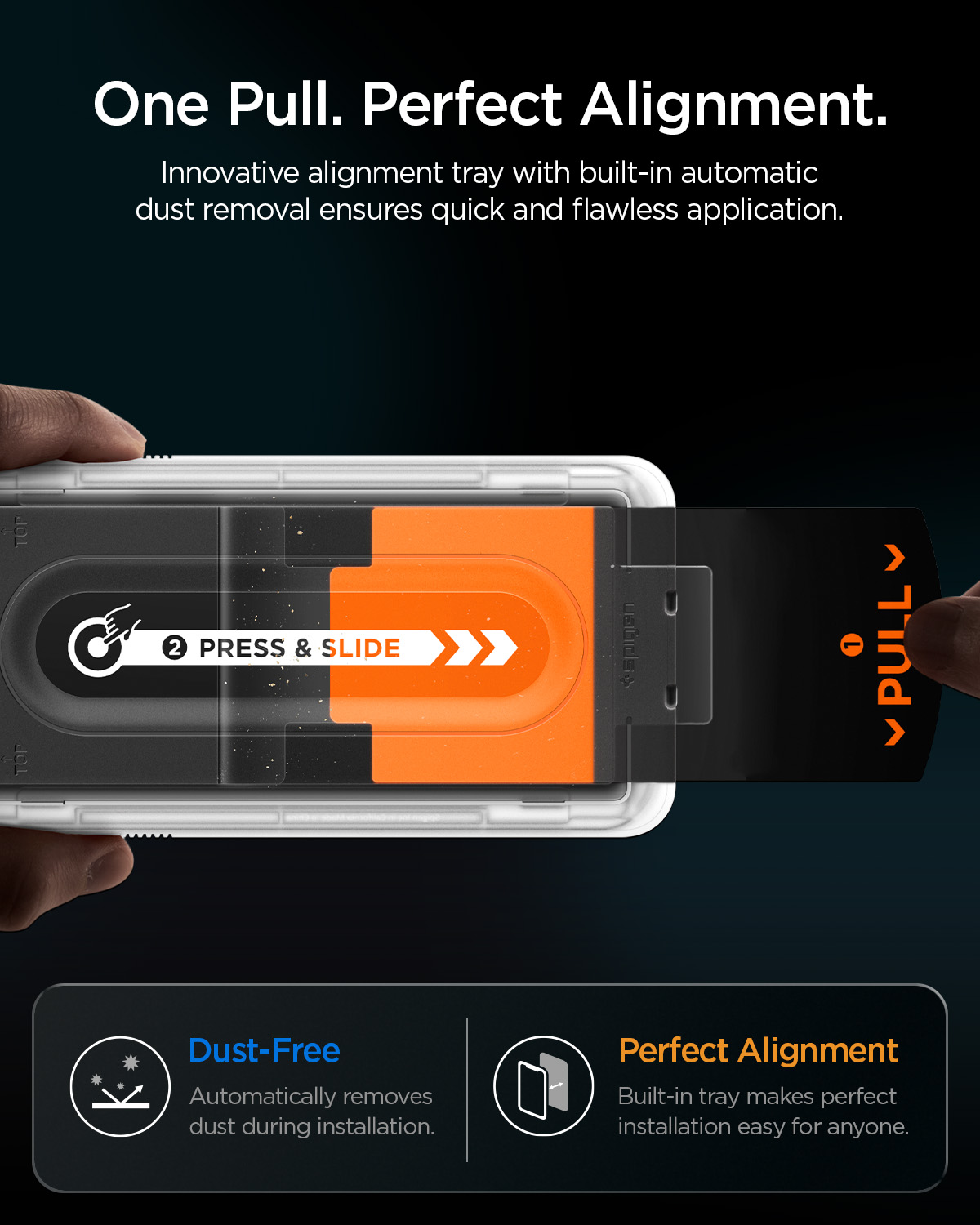 EZ Fit tray screen protector installation