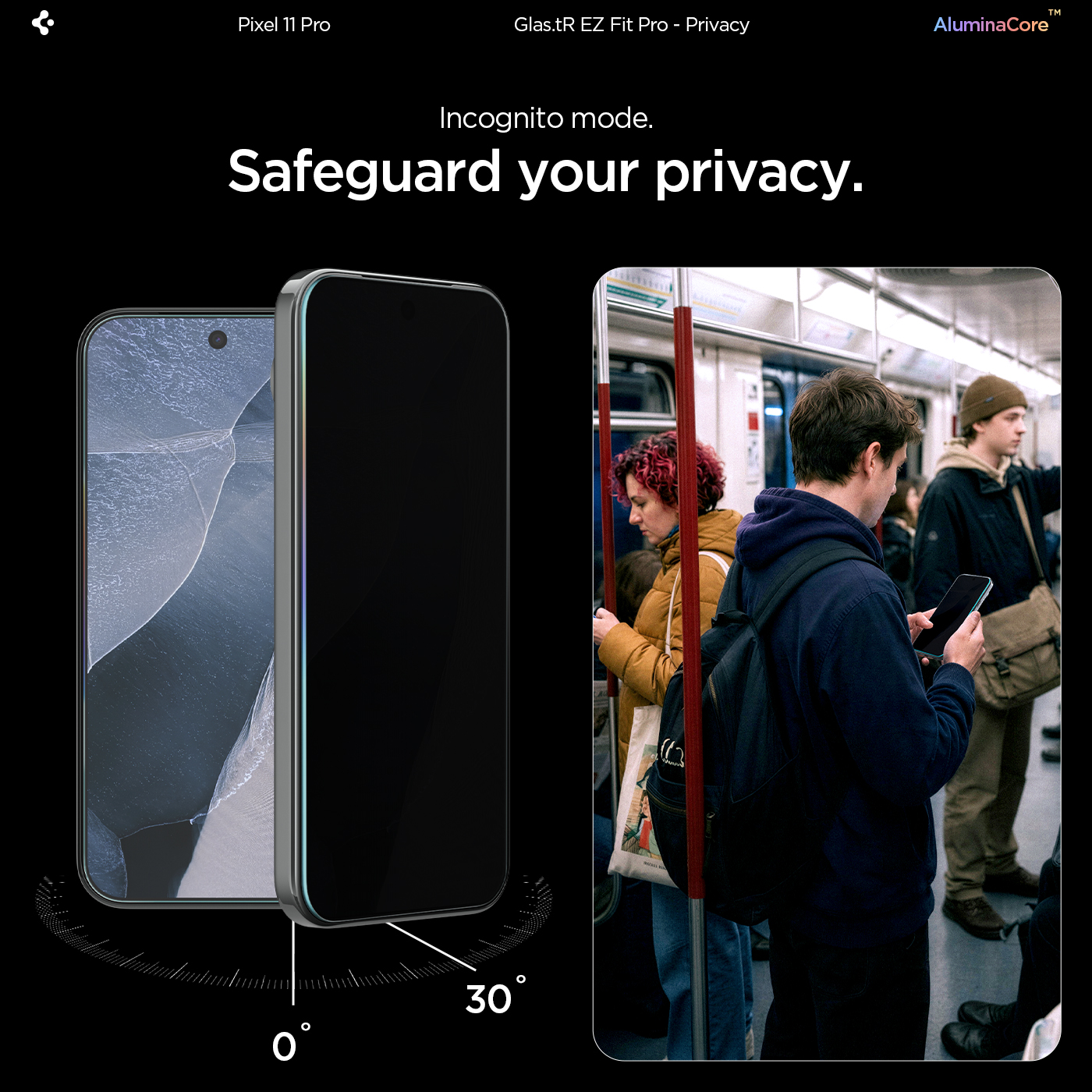 Spigen Google Pixel 11 Pro screen protector set