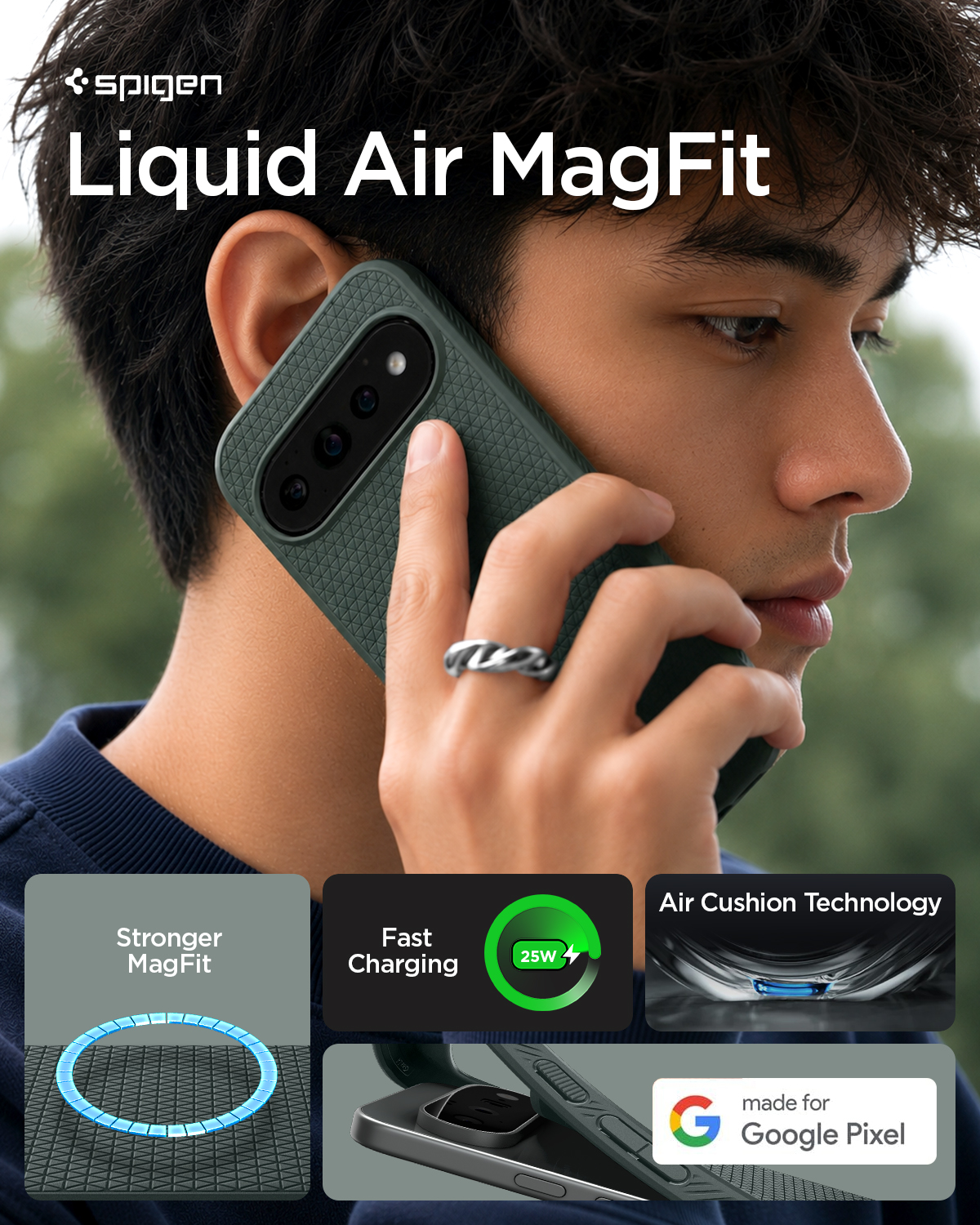 Google Pixel 11 Pro XL Case Liquid Air MagFit - Spigen Singapore